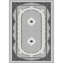 MELODIE 89050 (Rectangulaire, 190X400, GRIS CLAIRE_GRIS CLAIRE)
