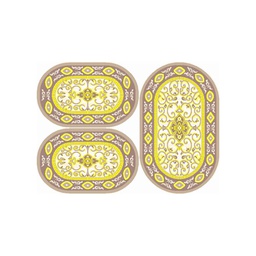 فالنسيا 5112G (بيضوي, ( O 80X130 + 2O 65X100 ), عاجي / قشدي)
