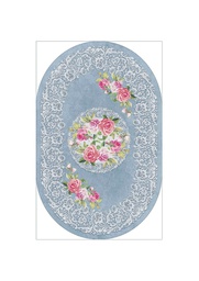 RUBIS 0389A (Oval, 60X90, BLEU CLAIRE, Lamination)