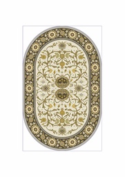 روبي 0394A (بيضوي, 60X90, بيج, مطبوعة)