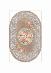 روبي 0389A (بيضوي, 60X90, بني برونزي, مطبوعة)