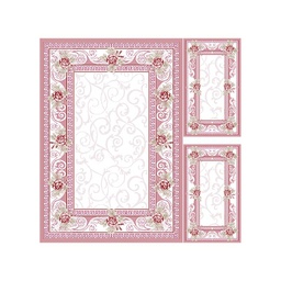 OCEAN 75530 (Rectangular, ( T 150X220 + 2T 60X110 ), BOIS DE ROSE)