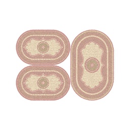 SHIRAZ 76060 (Oval, ( O 80X130 + 2O 65X100 ), BOIS DE ROSE)