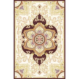 VALENCIA 5829L (Rectangulaire, 250X400, MARRON BORDEAUX_CREME)