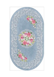 RUBIS 0389A (Oval, 70X120, BLEU CLAIRE, Lamination)
