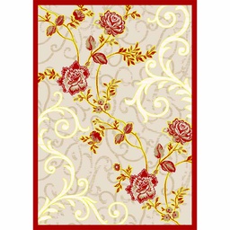VALENCIA 7599C (Rectangulaire, 160X220, BORDEAUX_CREME)