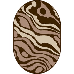 TAGHIT 9097D (Oval, 120X170, MARRON BORDEAUX)