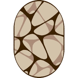 TAGHIT 9099D (Oval, 120X170, MARRON BORDEAUX)