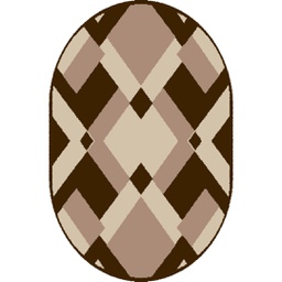 TAGHIT 9100D (Oval, 120X170, MARRON BORDEAUX)