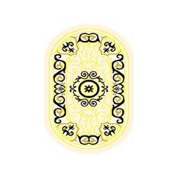 VALENCIA 51132 (Oval, 80X130, BLANC CREME_CREME)