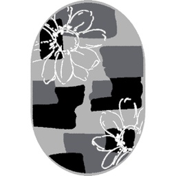 TAGHIT 9098E (Oval, 120X170, GRIS CLAIRE)