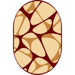 TAGHIT 90990 (Ovale, 120X170, BORDEAUX)