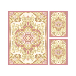 VALENCIA 5829B (Rectangulaire, ( T 150X230 + 2T 60X115 ), BOIS DE ROSE_CREME)
