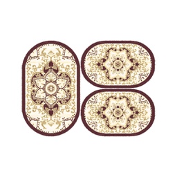 فالينسيا 5829C (بيضوي, ( O 80X130 + 2O 65X100 ), بني عنابي / قشدي)
