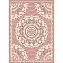 MELODIE 86621 (Rectangulaire, 190X275, BOIS DE ROSE_IVOIRE)