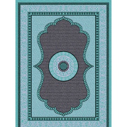 SHIRAZ 76060 (Rectangular, 200X275, VERT TURQUOISE)