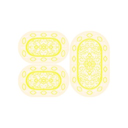 فالينسيا 5112A (بيضوي, ( O 80X130 + 2O 65X100 ), قشدي / قشدي)