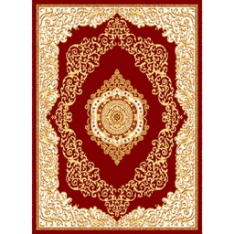 MELODIE 91120 (Rectangular, 190X275, BORDEAUX_CREME)