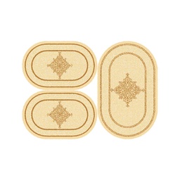 SHIRAZ 80440 (Ovale, ( O 80X130 + 2O 65X100 ), CREME)