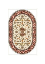 روبي 0394A (بيضوي, 60X90, بني عنابي, مطبوعة)
