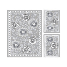 VALENCIA 7659G (Rectangular, ( T 150X230 + 2T 60X115 ), GRIS CLAIRE_GRIS CLAIRE)