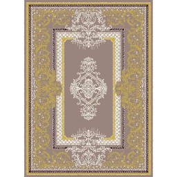 MELODIE 91130 (Rectangular, 190X275, MARRON BRONZE_IVOIRE)