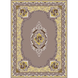 MELODIE 91150 (Rectangulaire, 190X275, MARRON BRONZE_IVOIRE)