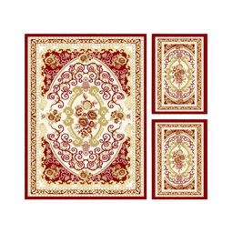 VALENCIA 7186C (Rectangular, ( T 150X230 + 2T 60X115 ), BORDEAUX_CREME)