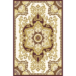 فالينسيا 5829C (مستطيل, 190X270, بني عنابي / قشدي)