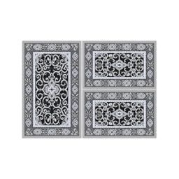 VALENCIA 5112D (Rectangular, ( T 80X130 + 2T 65X100 ), GRIS CLAIRE_NOIRE)