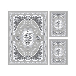 VALENCIA 7186D (Rectangular, ( T 150X230 + 2T 60X115 ), GRIS CLAIRE_GRIS CLAIRE)