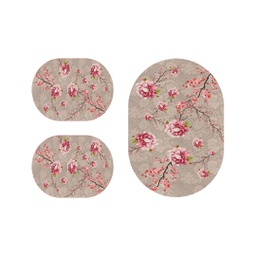 بساط 0710A (بيضوي, ( O 80X115 + 2O 48X80 ), متعدد الألوان, مطبوعة)