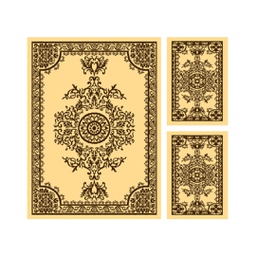 RELAX 54652 (Rectangular, ( T 150X220 + 2T 60X110 ), CREME)