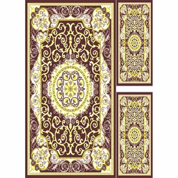 VALENCIA 5113H (Rectangular, ( T 150X230 + 2T 60X115 ), MARRON BORDEAUX_CREME)