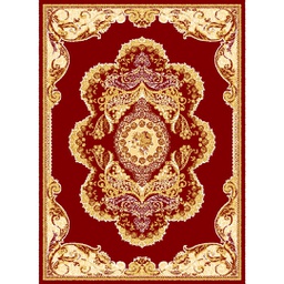 MELODIE 91140 (Rectangulaire, 190X275, BORDEAUX_CREME)