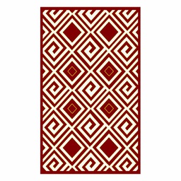 VALENCIA 5849G (Rectangulaire, 200X280, BORDEAUX_CREME)