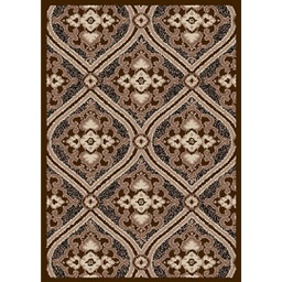 CIRTA 92560 (Rectangular, 180X270, MARRON BORDEAUX)
