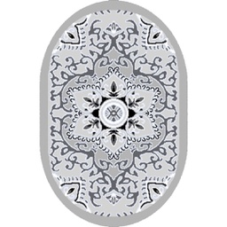 VALENCIA 5829D (Oval, 65X100, GRIS CLAIRE_GRIS CLAIRE)