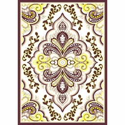 VALENCIA 7149H (Rectangulaire, 190X270, MARRON BORDEAUX_CREME)