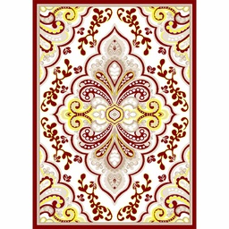 VALENCIA 7149H (Rectangular, 190X270, BORDEAUX_CREME)
