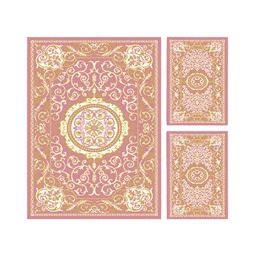 VALENCIA 5113A (Rectangulaire, ( T 150X230 + 2T 60X115 ), BOIS DE ROSE_CREME)