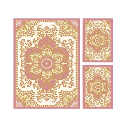 VALENCIA 5829A (Rectangular, ( T 150X230 + 2T 60X115 ), BOIS DE ROSE_CREME)