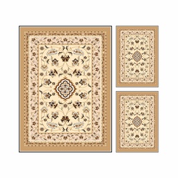 CRISTAL 0918A (Rectangular, ( T 160X220 + 2T 60X80 ), BEIGE, Lamination)