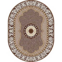 SHIRAZ 76062 (Oval, 200X150, BRUN PALE)