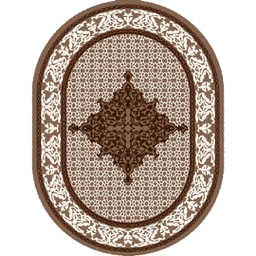 SHIRAZ 80442 (Ovale, 200X150, BRUN PALE)