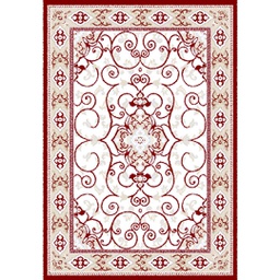 VALENCIA 5112C (Rectangular, 150X230, BORDEAUX_CREME)