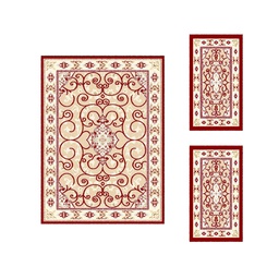 VALENCIA 5112C (Rectangular, 155X284, BORDEAUX_CREME)