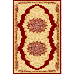 ميلودي 89030 (مستطيل, 190X400, أحمر عنابي / قشدي)