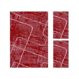 SOFIA 92290 (Rectangulaire, ( T 150X220 + 2T 60X110 ), BORDEAUX)