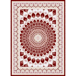 سراي 82862 (مستطيل, 190X255, أحمر عنابي)
